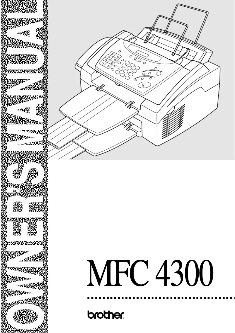 Page n°1 - Manuel utilisateur Brother MFC-4300