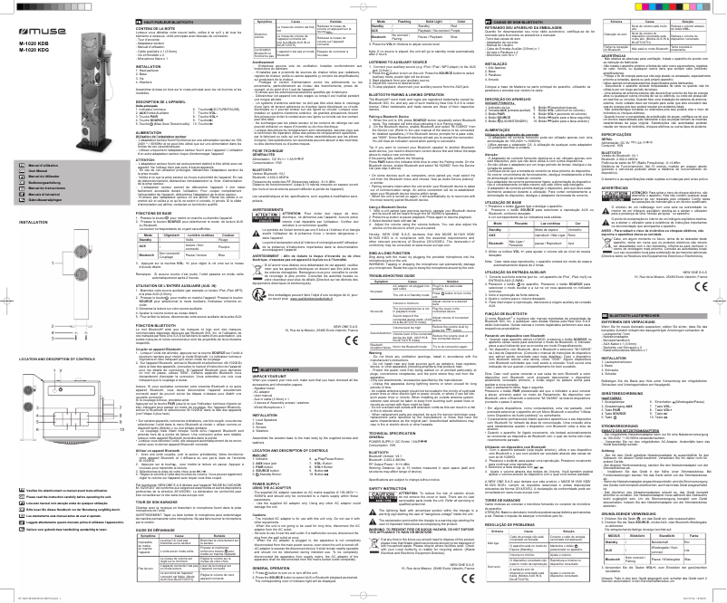 Image de la première page du manuel de l'appareil M-1020 KDG