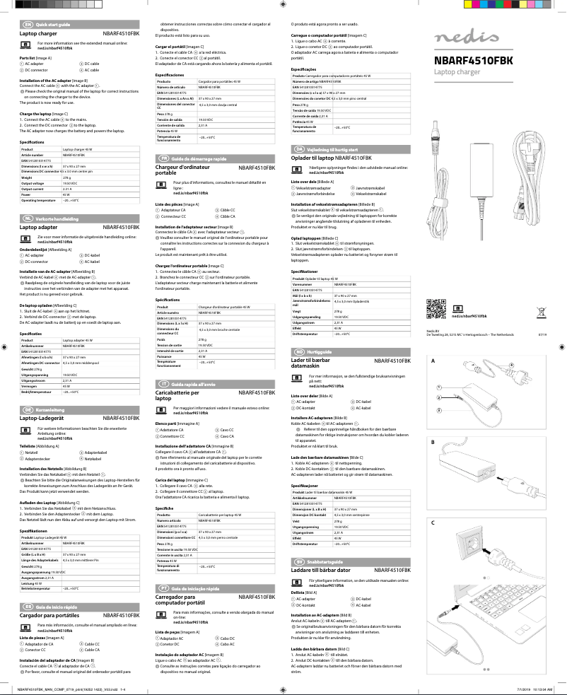 Image de la première page du manuel de l'appareil NBARF4510FBK