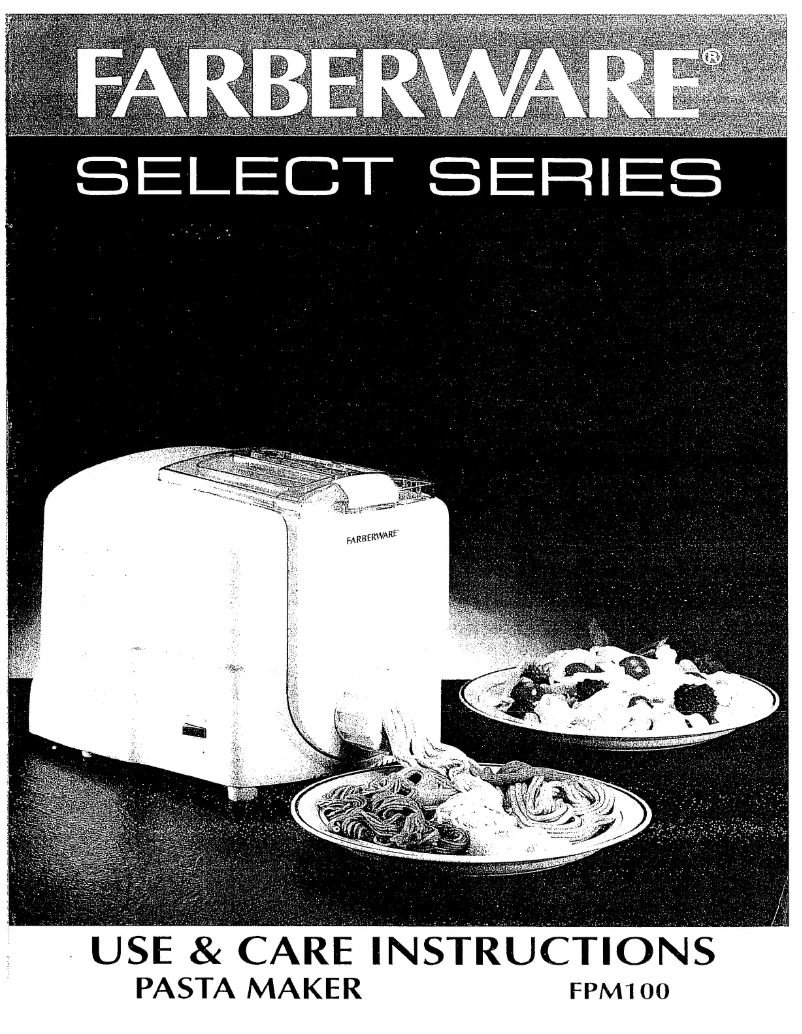 Página 1 del manual Manual de usuario Farberware FPM100