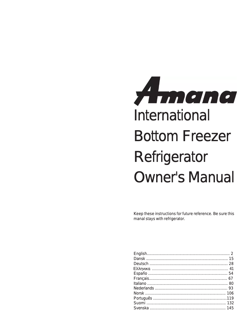 Image de la première page du manuel de l'appareil BRF 520 TE TW