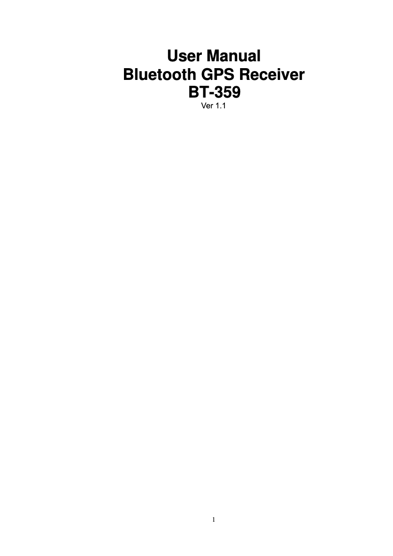 Image de la première page du manuel de l'appareil BT-339