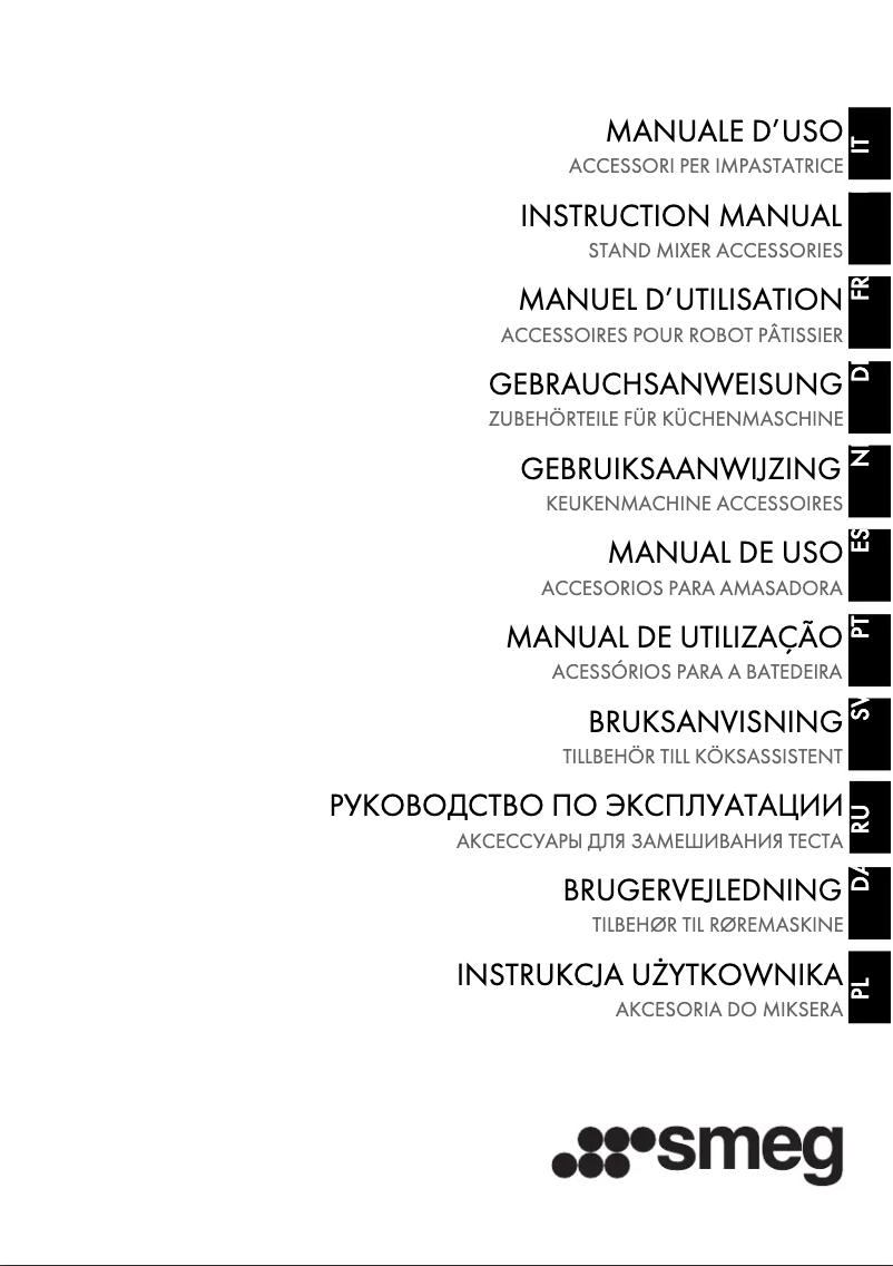 Page 1 de la notice Manuel utilisateur Smeg SMFC01