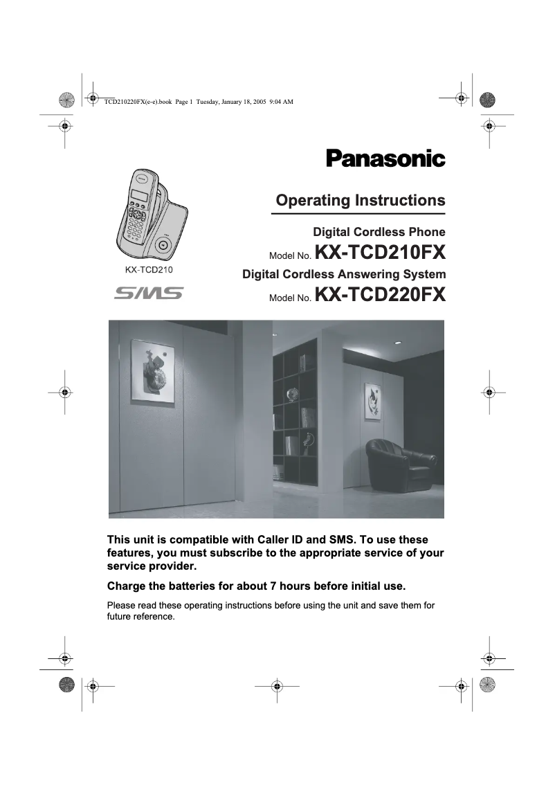 Imagen de la primera página del manual del dispositivo KX-TCD220FX