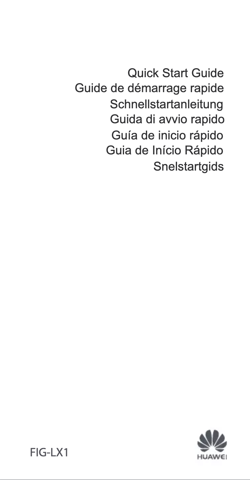 Page n°1 - Guide de démarrage rapide Huawei P Smart