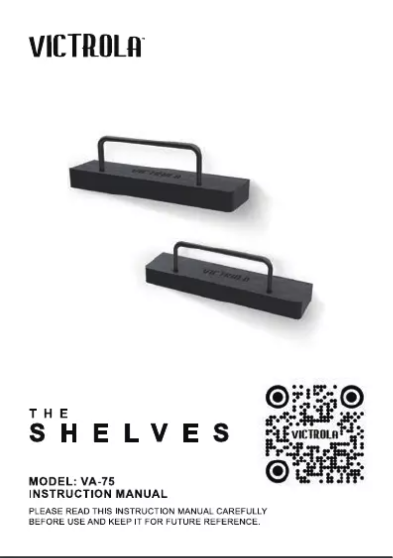 Page 1 de la notice Manuel utilisateur Victrola The Shelves