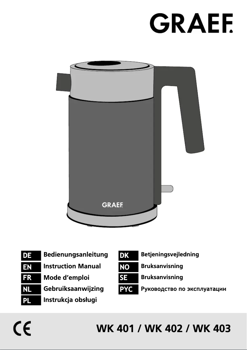 Image de la première page du manuel de l'appareil WK 402