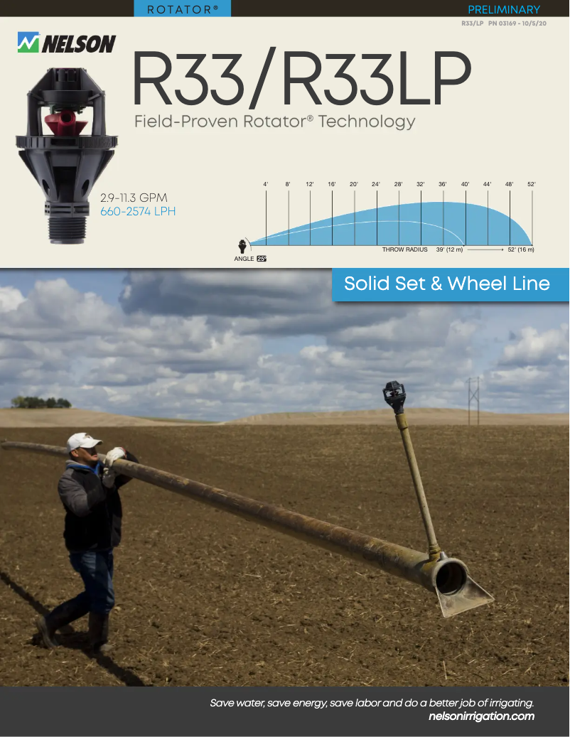 Page 1 de la notice Brochure Nelson R33