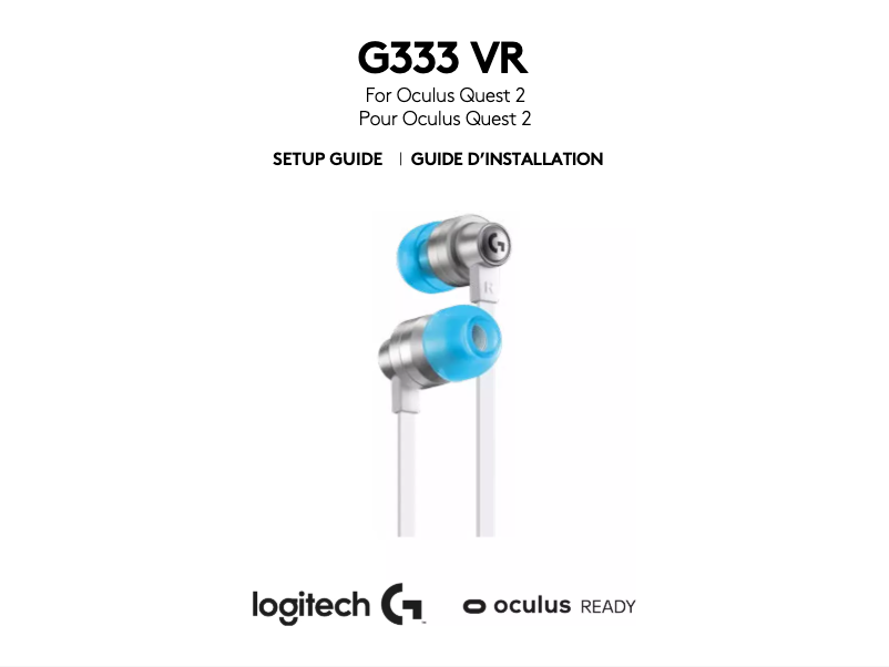 Page n°1 - Manuel utilisateur Logitech G333 VR