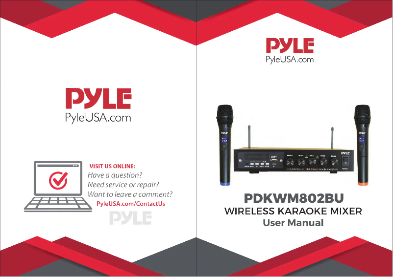 Page n°1 - Manuel utilisateur Pyle PDKWM802BU