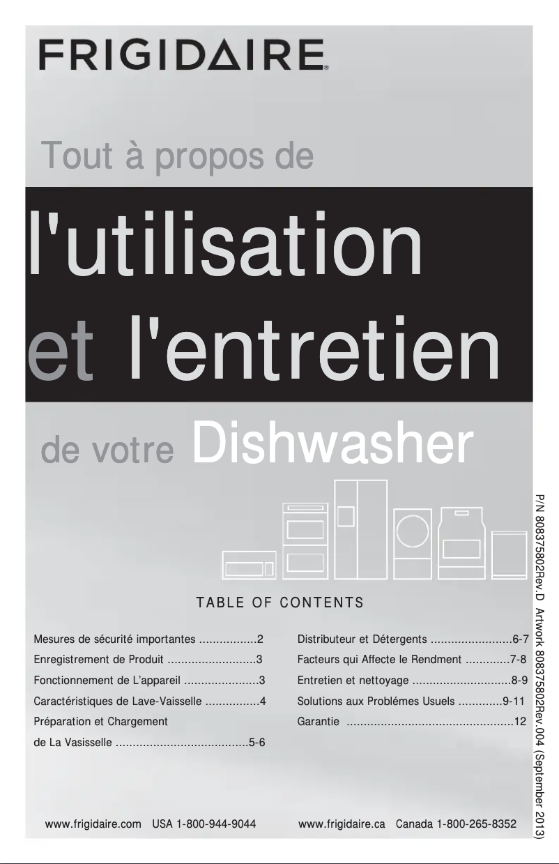 Image de la première page du manuel de l'appareil FBD2400KQ