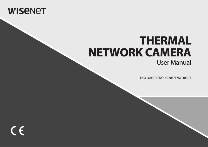 Page n°1 - Manuel utilisateur Wisenet TNO-3010T