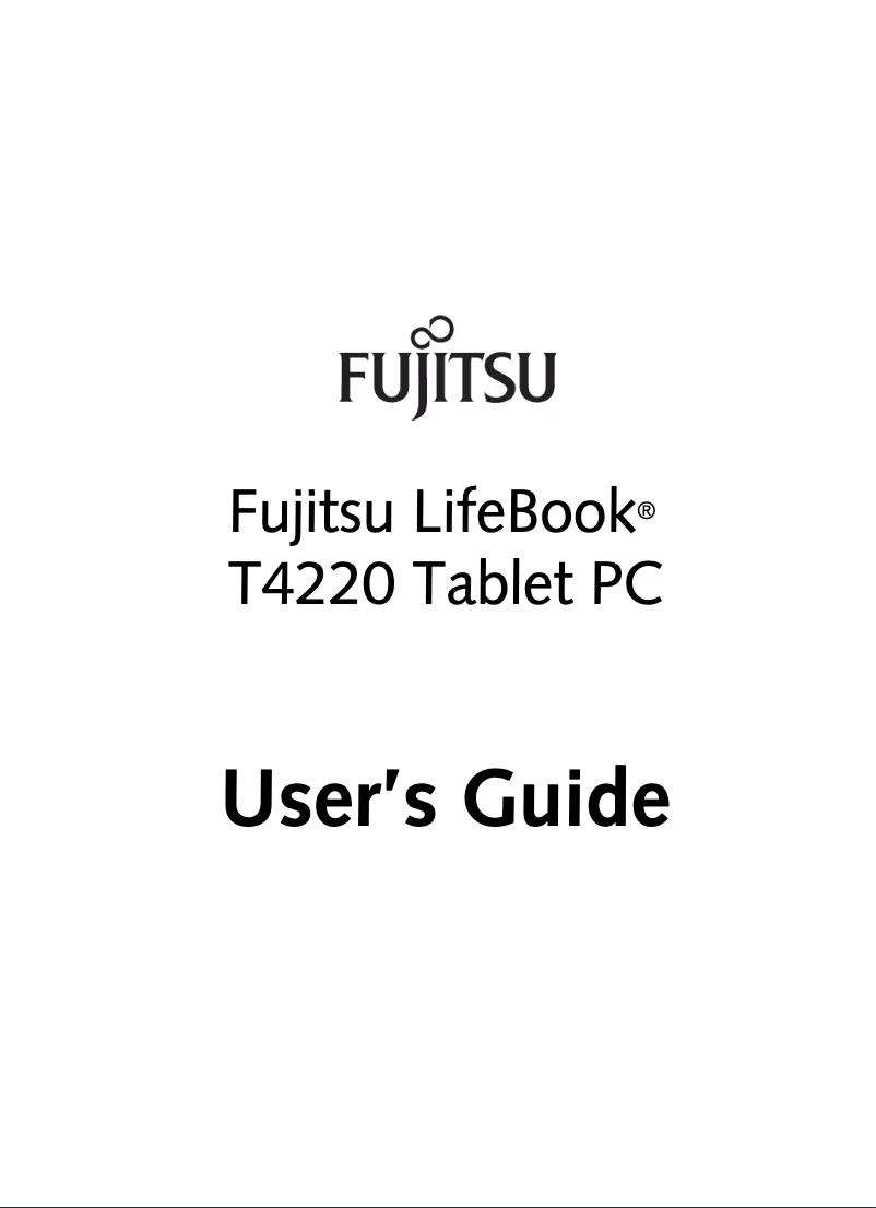 Image de la première page du manuel de l'appareil LifeBook T4220