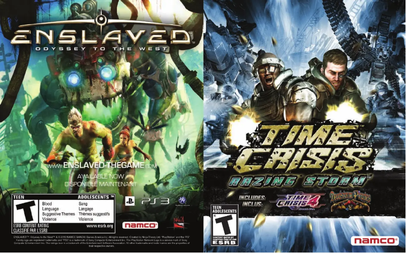 Imagen de la primera página del manual del dispositivo Time Crisis - Razing Storm (Playstation 3)