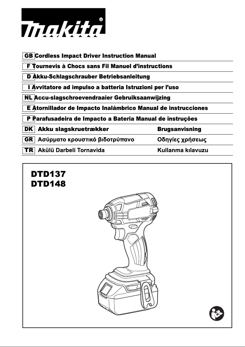 Page 1 de la notice Manuel utilisateur Makita DTD137RMJ