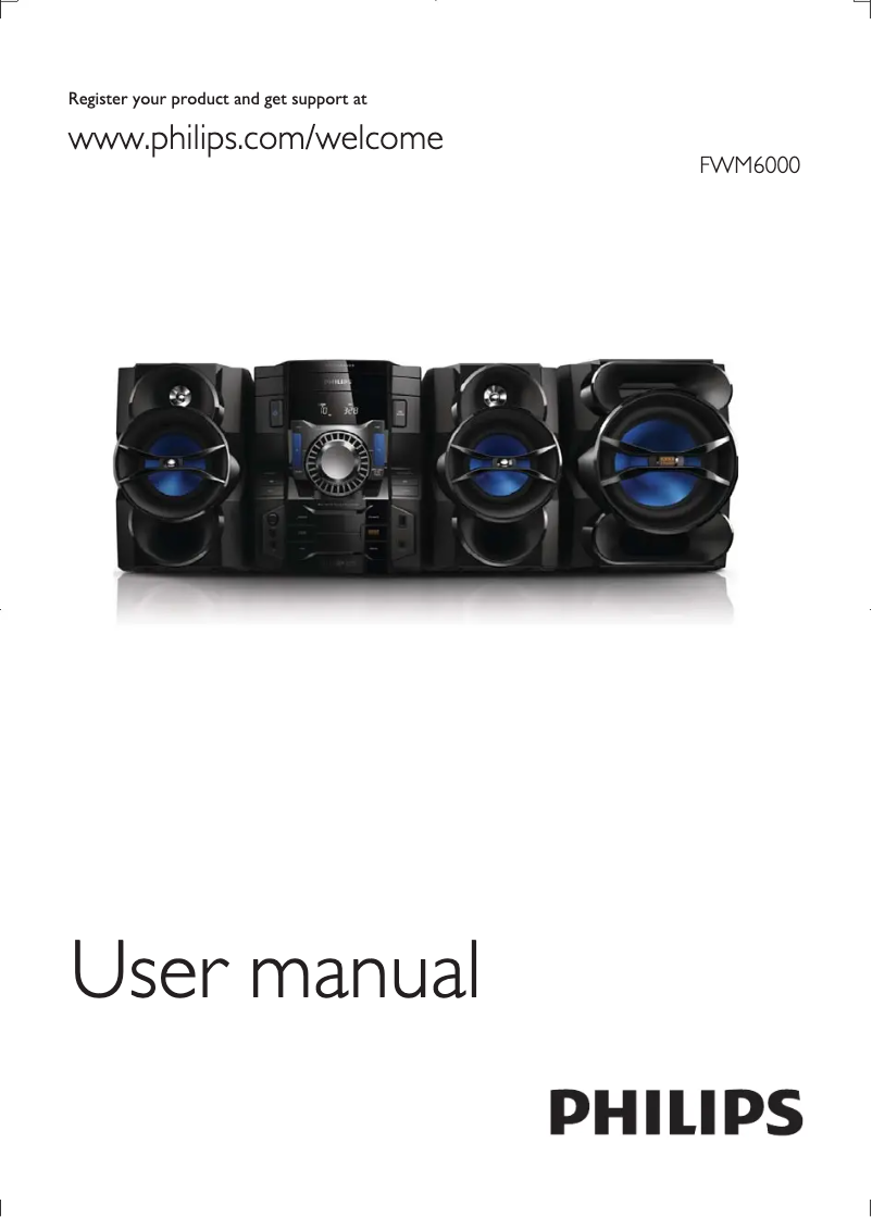 Página 1 del manual Manual de usuario Philips FWM6000X