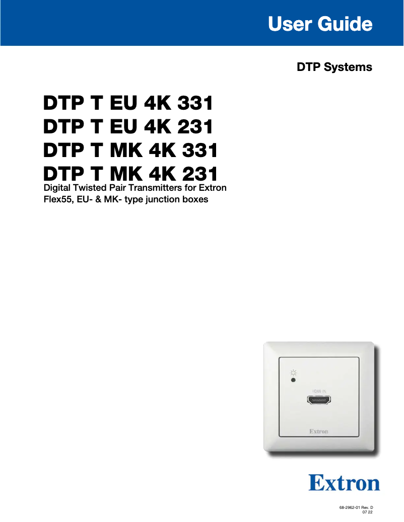 Image de la première page du manuel de l'appareil DTP T MK 4K 231