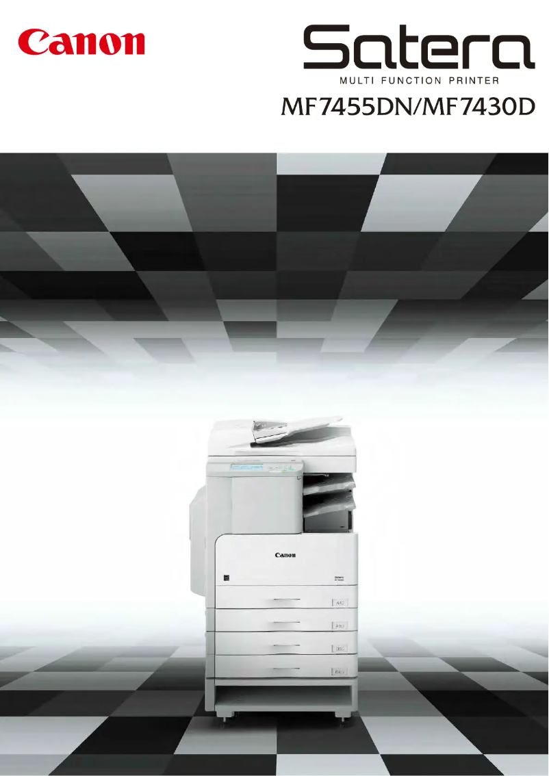 Page 1 de la notice Manuel utilisateur Canon Satera MF417dw