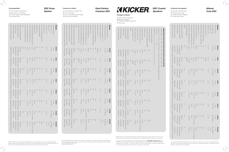 Página 1 del manual Manual de usuario Kicker 43DSC6504