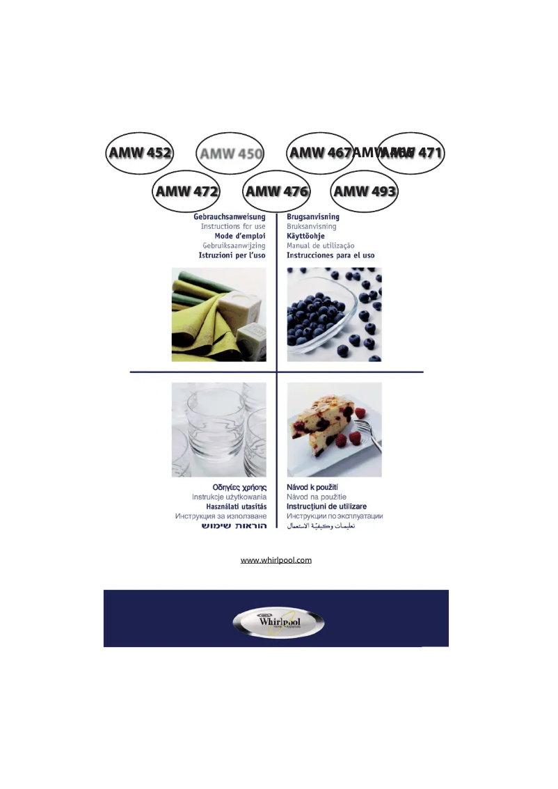 Page n°1 - Manuel utilisateur Whirlpool AMW 471