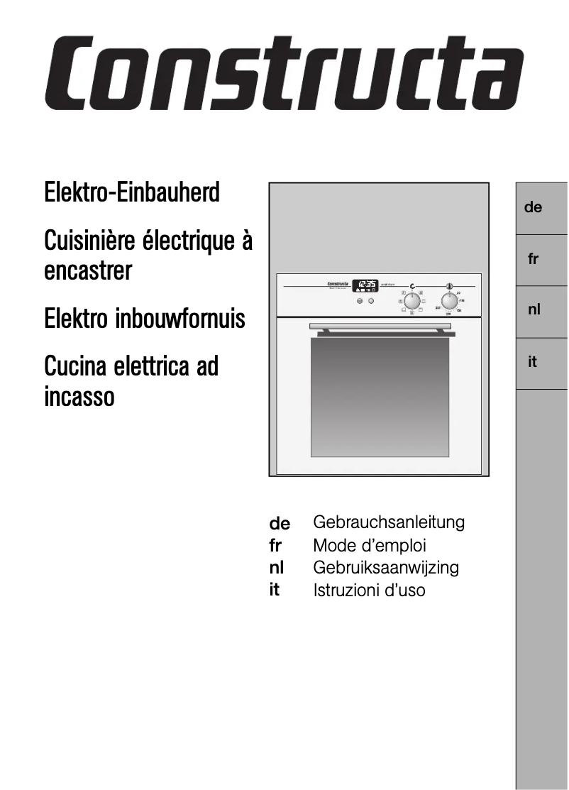 Page 1 de la notice Manuel utilisateur Constructa CF26850