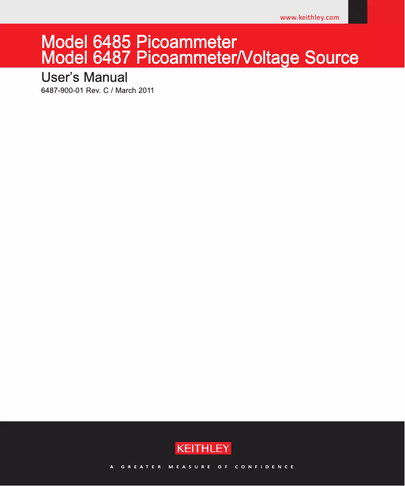 Image de la première page du manuel de l'appareil 6485