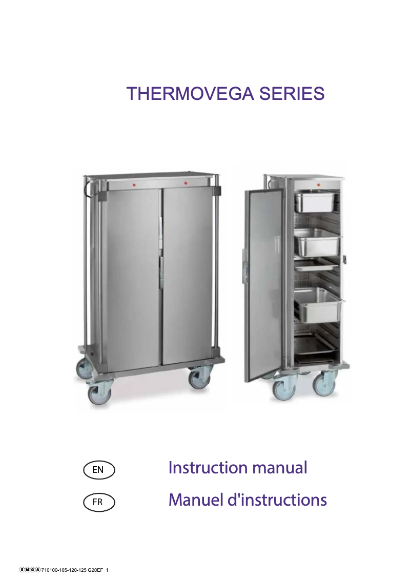 Page n°1 - Manuel utilisateur CaterChef 710100