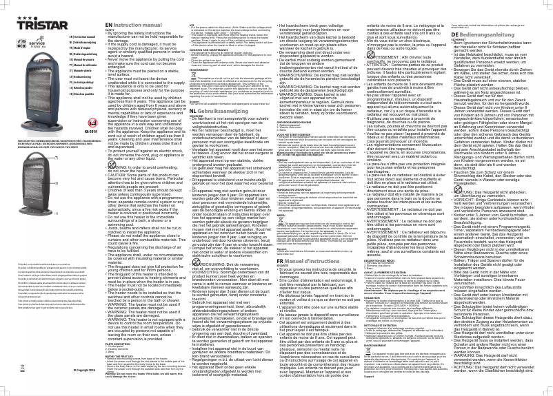 Imagen de la primera página del manual del dispositivo KA-5019