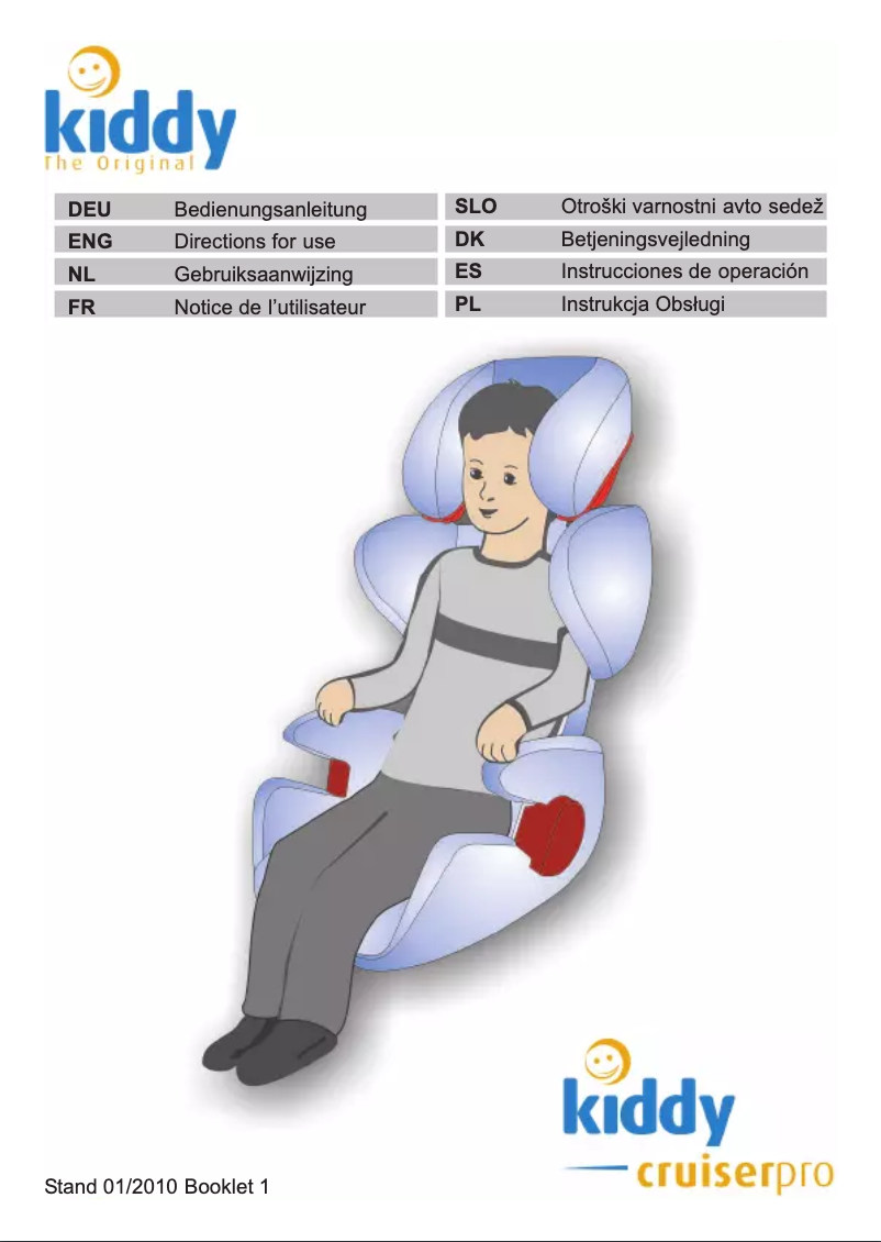 Page 1 de la notice Manuel utilisateur kiddy Cruiser Pro