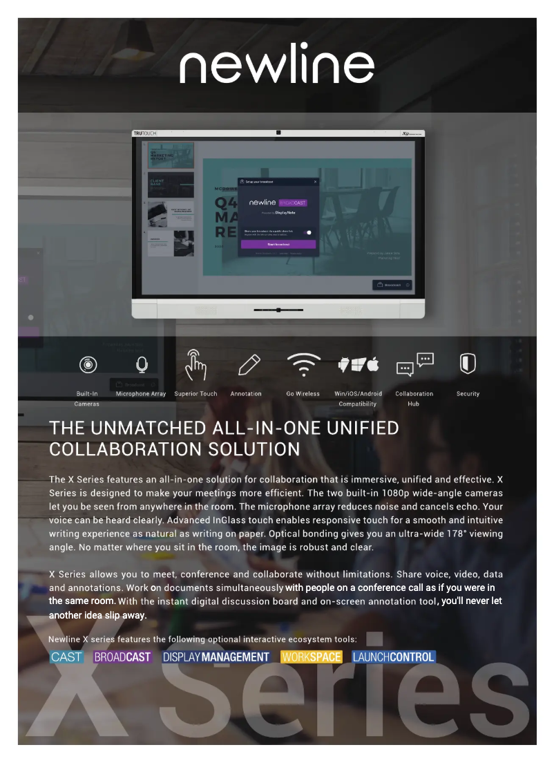 Image de la première page du manuel de l'appareil TruTouch X9