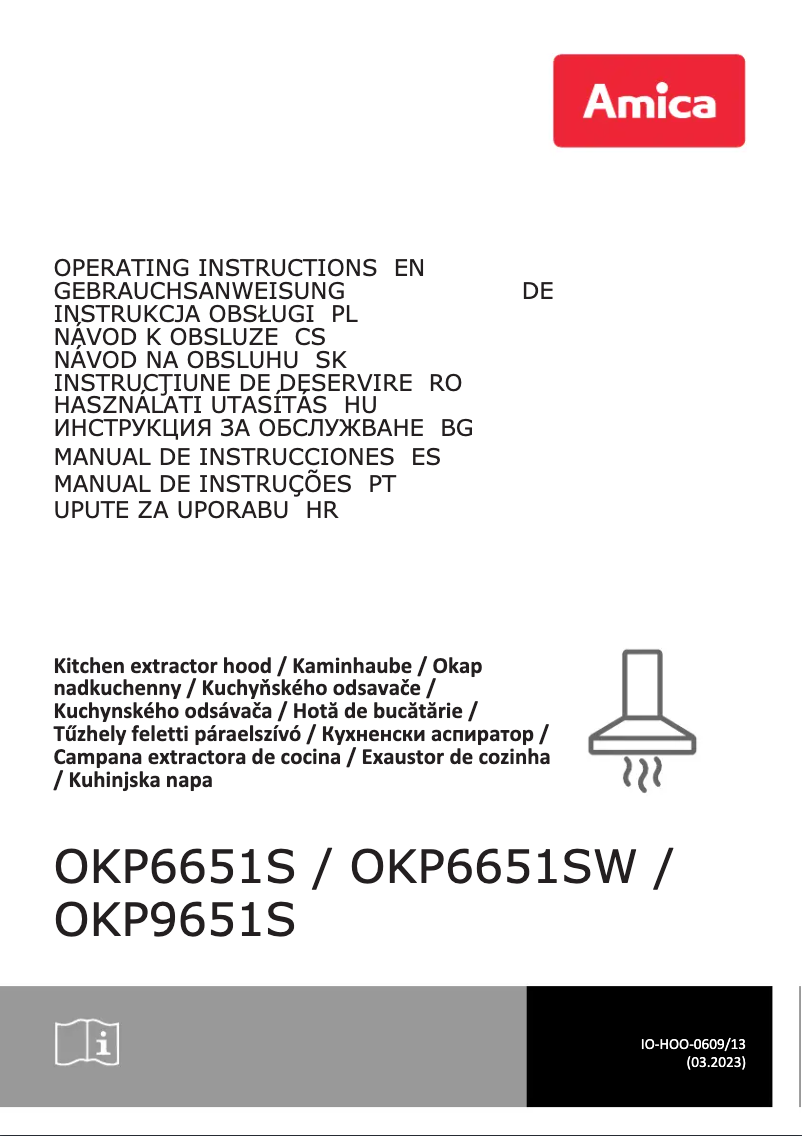 Page n°1 - Manuel utilisateur Amica OKP6651S