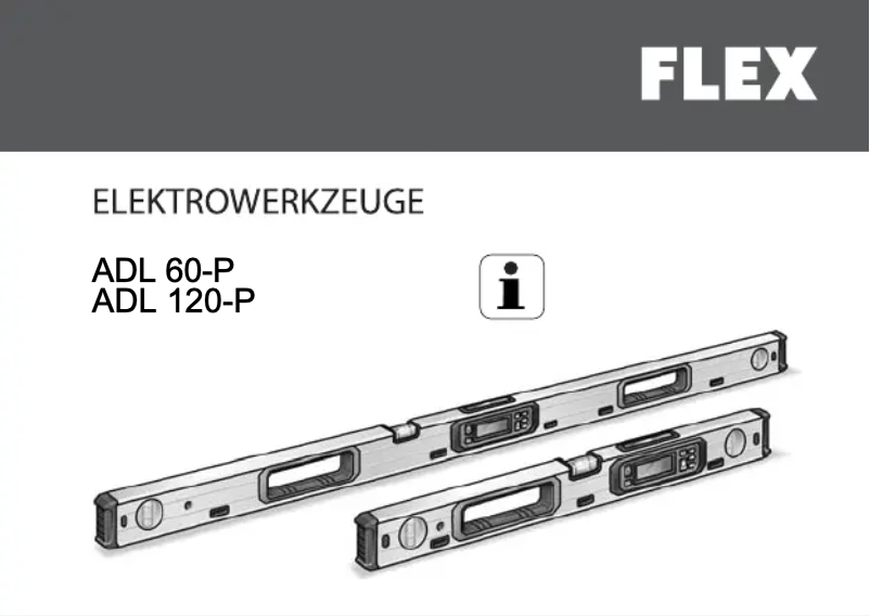 Page n°1 - Manuel utilisateur Flex ADL 120-P
