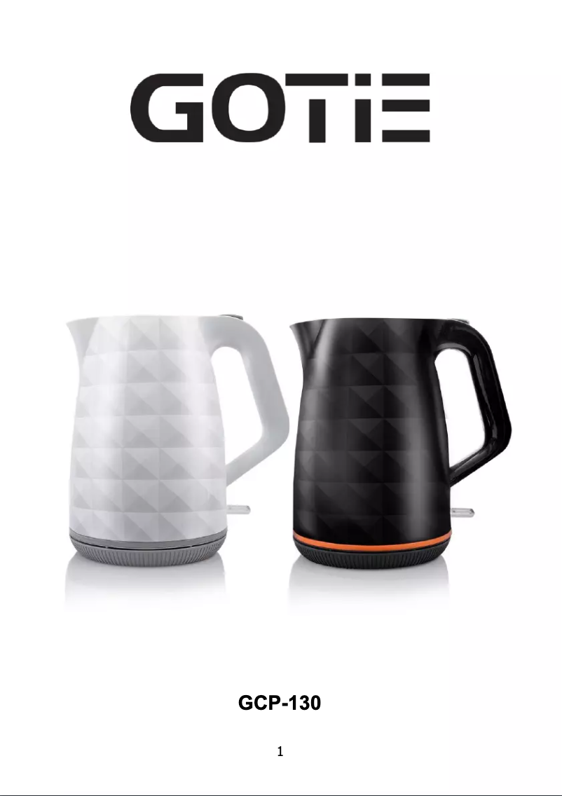 Page 1 de la notice Manuel utilisateur GOTIE GCP-130