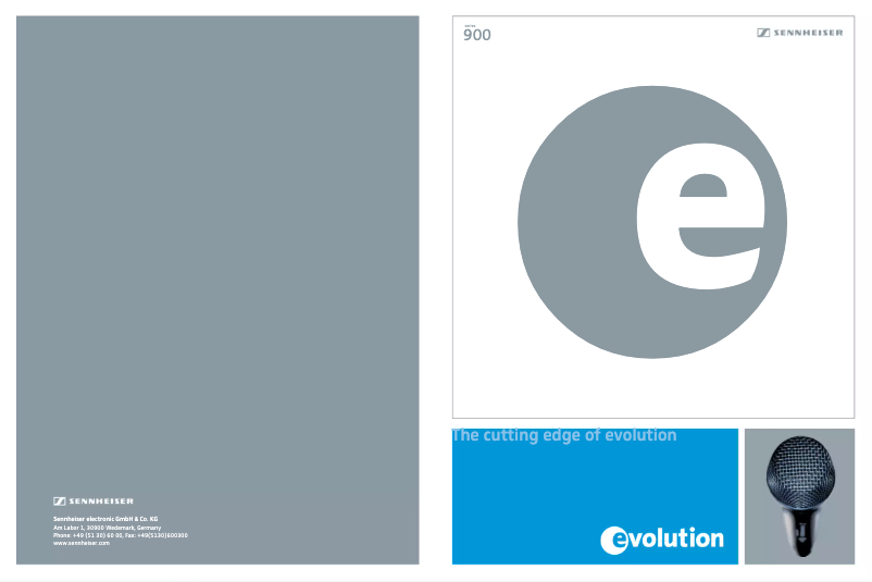 Page 1 de la notice Brochure Sennheiser e 905