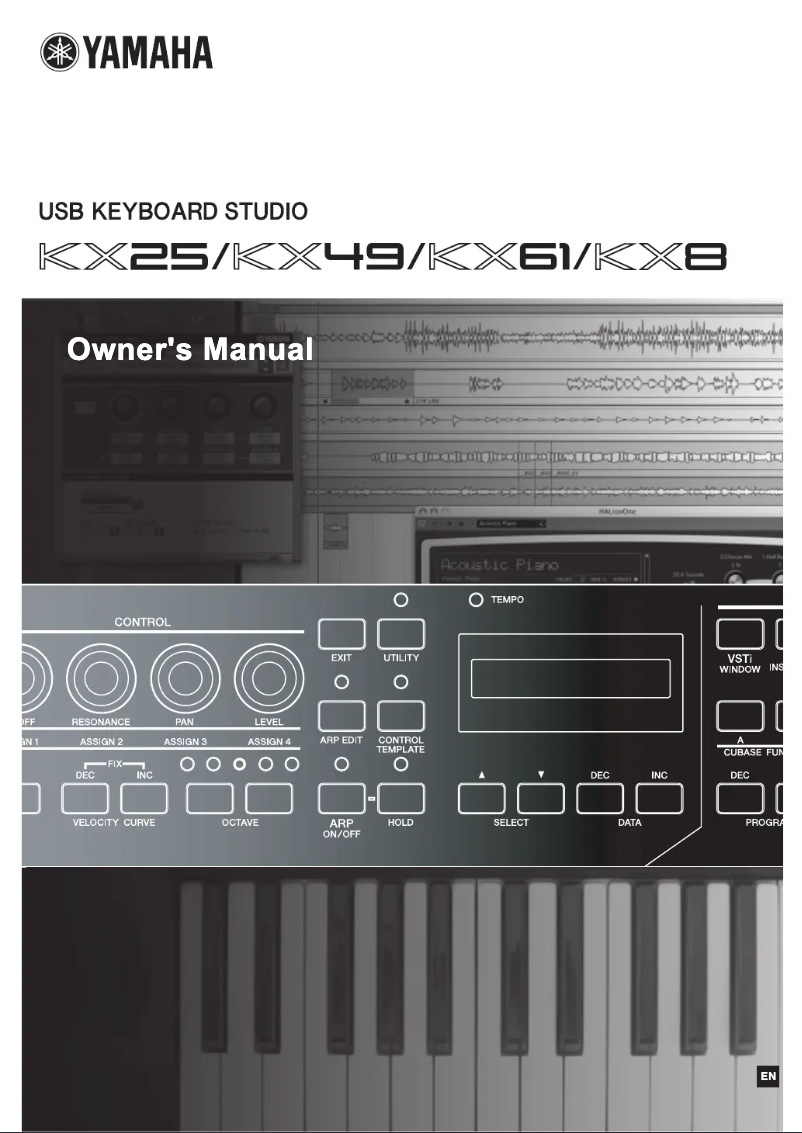 Page n°1 - Manuel utilisateur Yamaha KX61