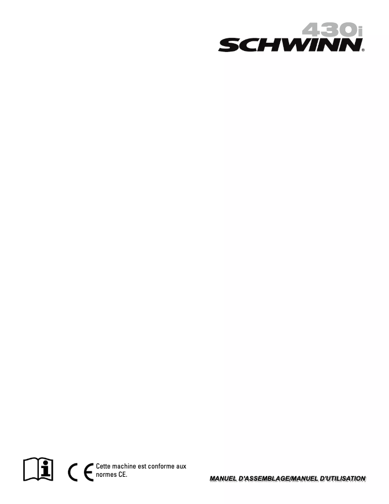 Page n°1 - Instructions / montage Schwinn 430i