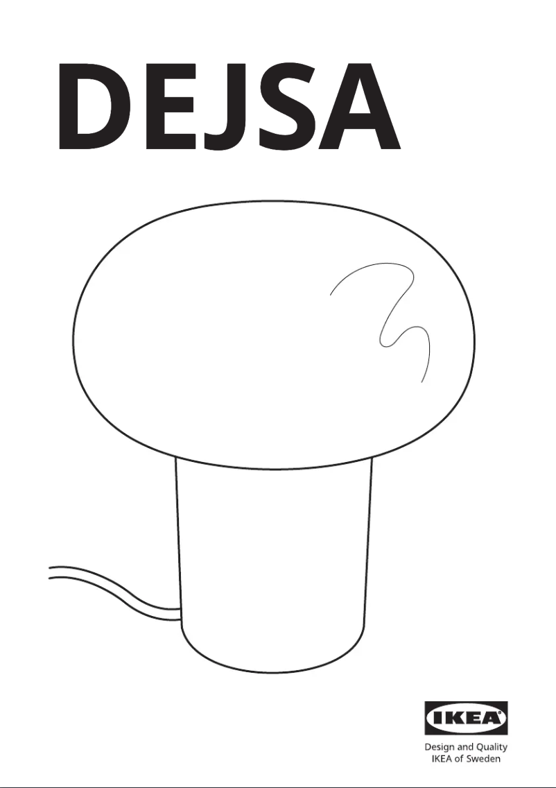 Page 1 de la notice Manuel utilisateur Ikea DEJSA 705.441.78