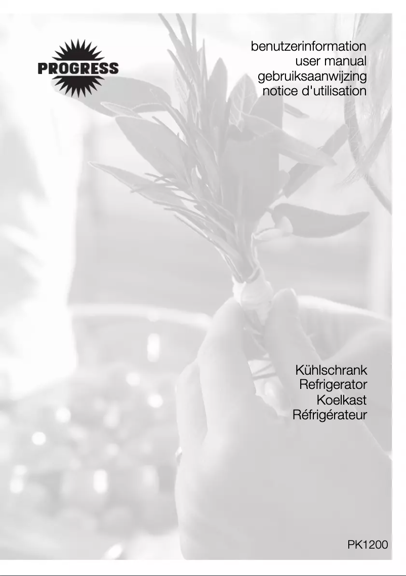 Página 1 del manual Manual de usuario Progress PK1200