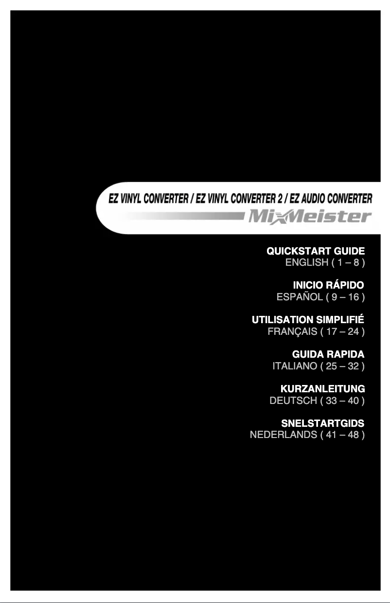 Page n°1 - Manuel utilisateur ION Profile LP