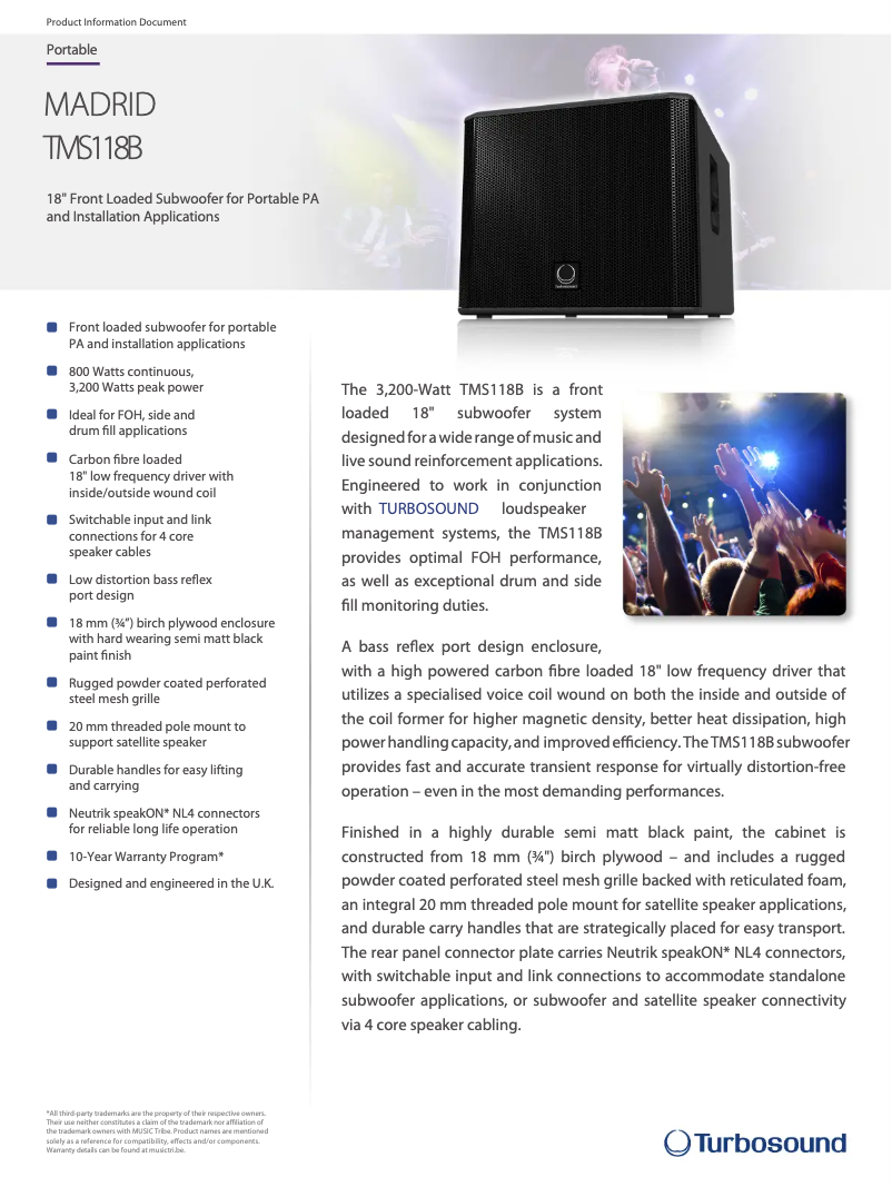 Image de la première page du manuel de l'appareil TMS118B