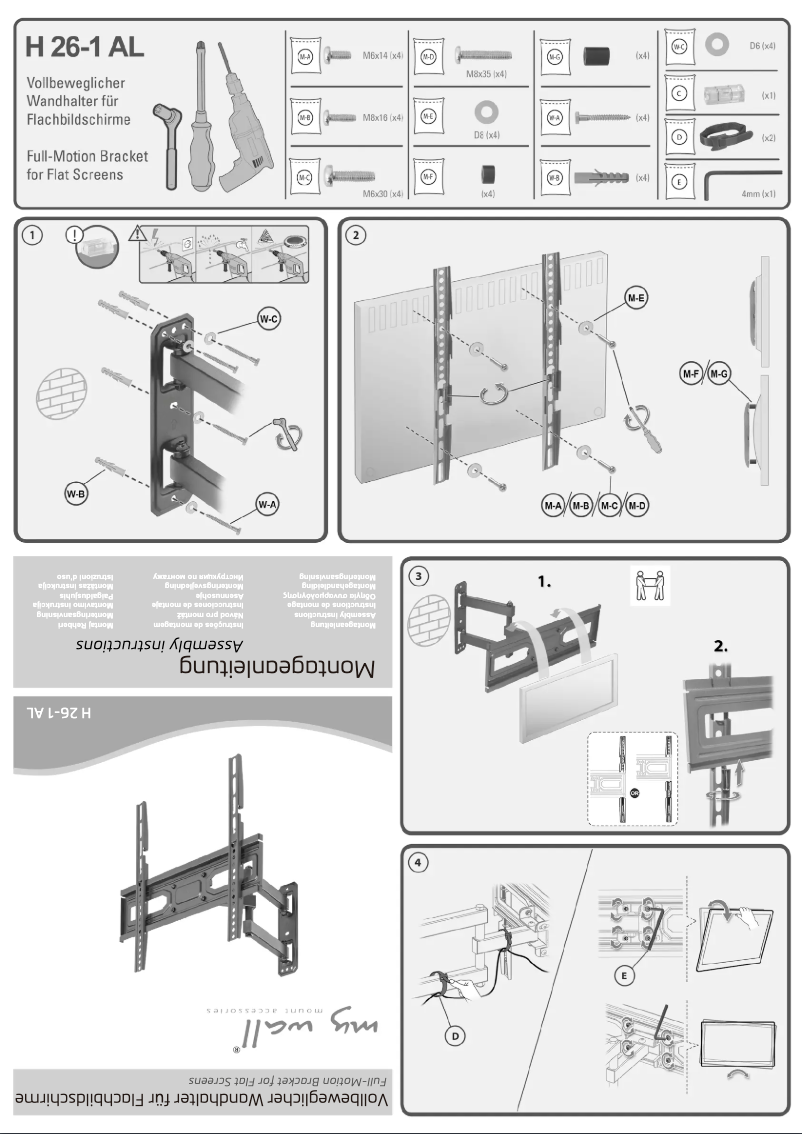 Page 1 de la notice Manuel utilisateur My Wall H26-1AL