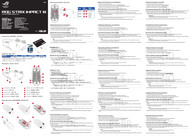 Image de la première page du manuel de l'appareil ROG Strix Impact III