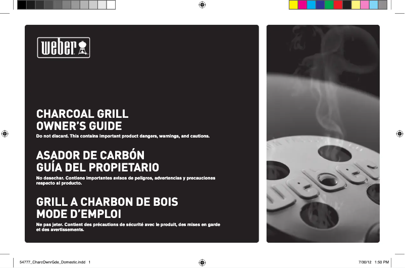 Page n°1 - Manuel utilisateur Weber Ranch Kettle