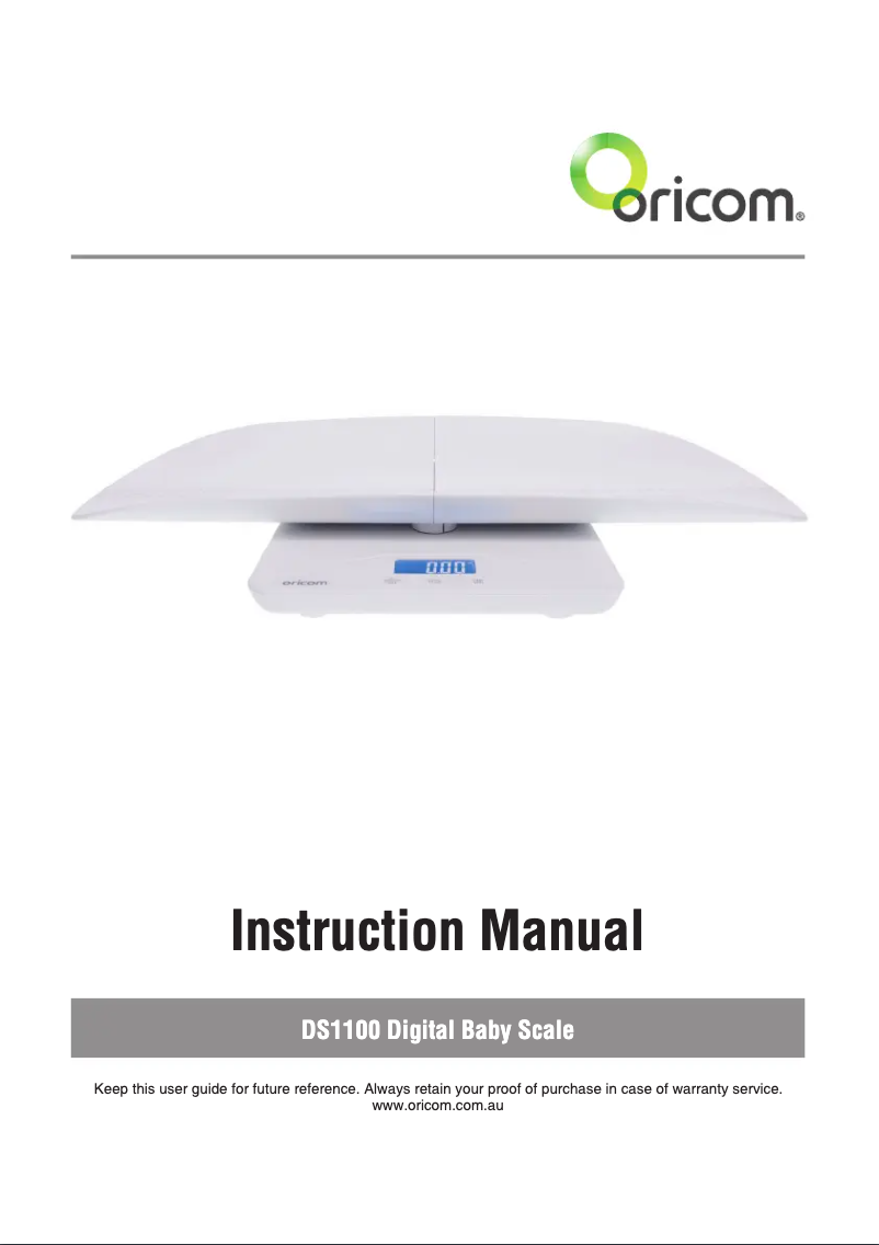 Imagen de la primera página del manual del dispositivo DS1100