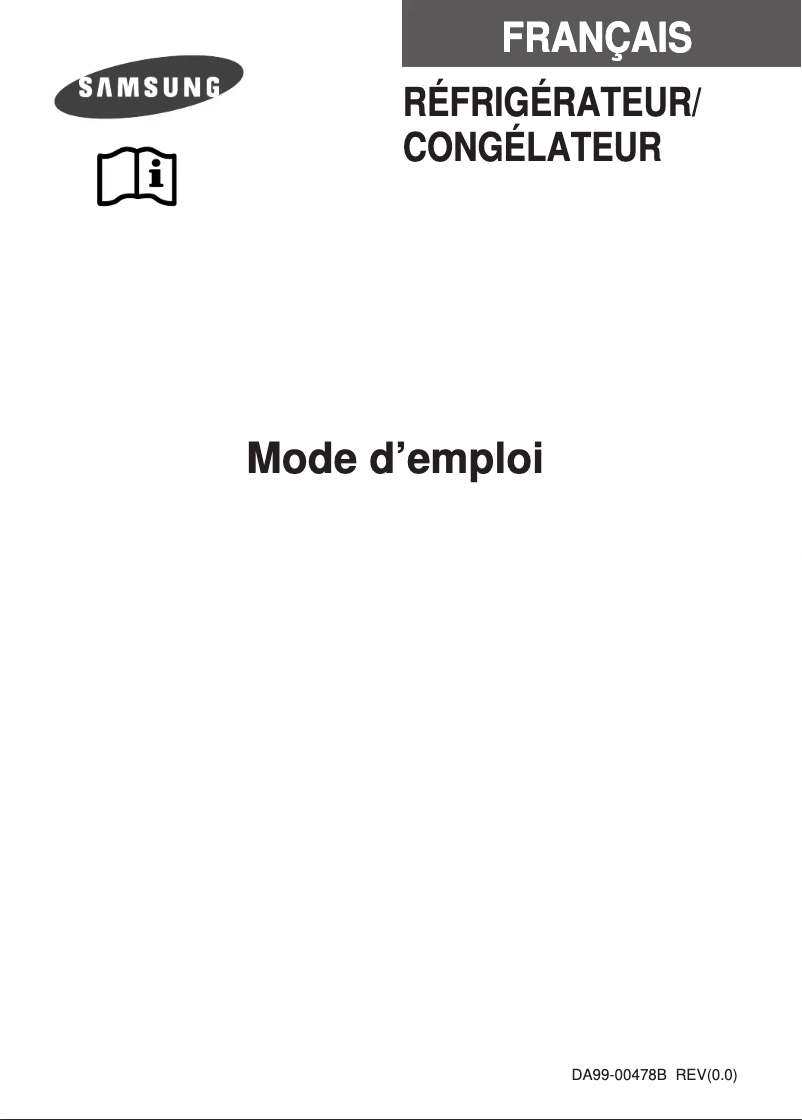 Page 1 de la notice Manuel utilisateur Samsung RT44MAEW