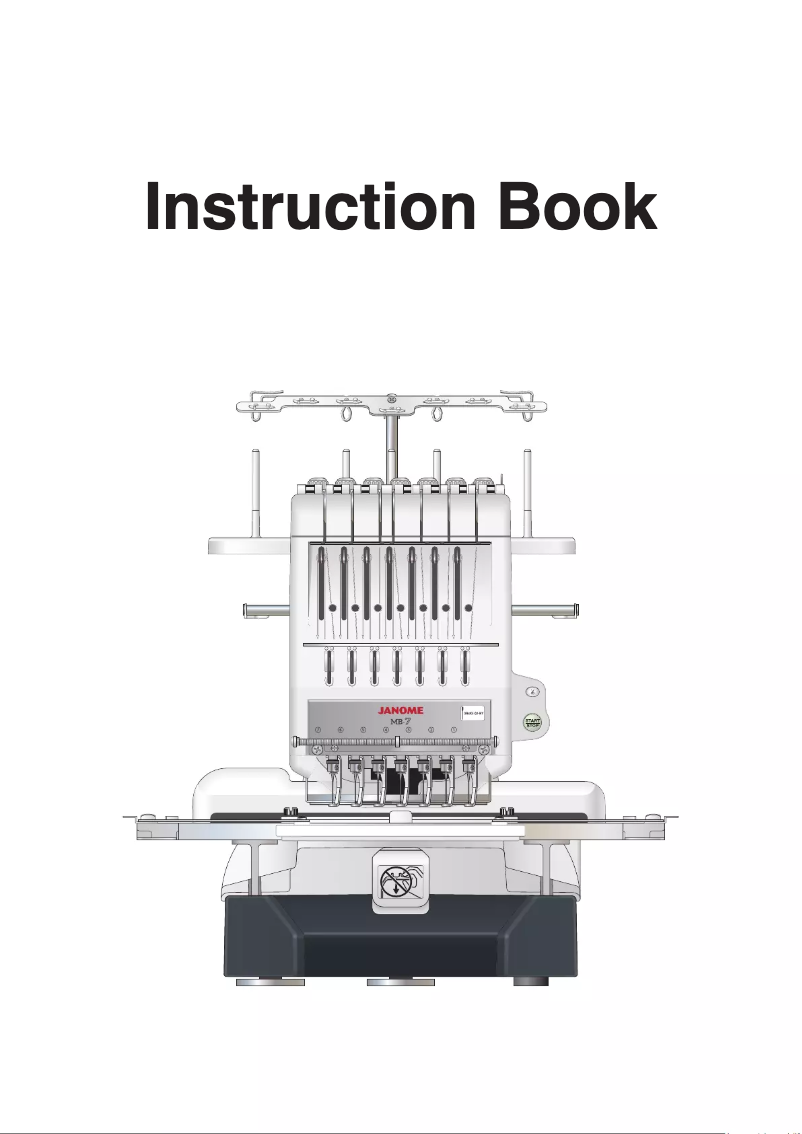 Page n°1 - Manuel utilisateur Janome MB7