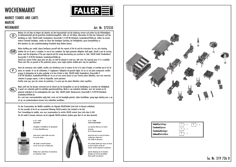 Page n°1 - Manuel utilisateur Faller 272533