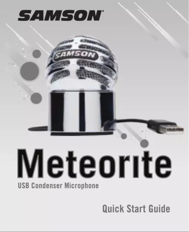 Page n°1 - Manuel utilisateur Samson Meteorite