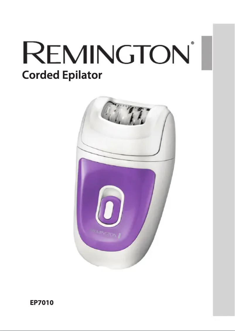 Page 1 de la notice Manuel utilisateur Remington EP7010