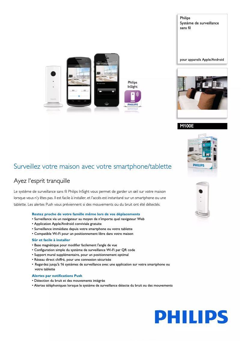 Image de la première page du manuel de l'appareil M100E